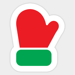 Santa Claus Glove Sticker